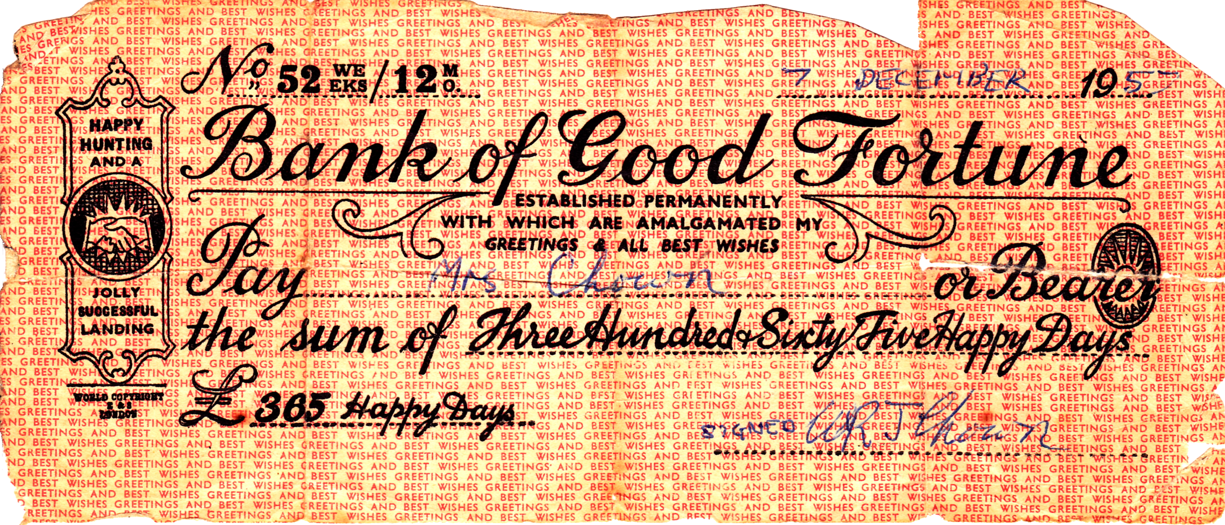 Bank of Good Fortune